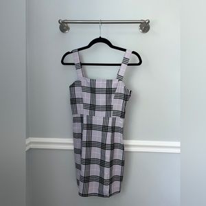 purple plaid mini dress 💜